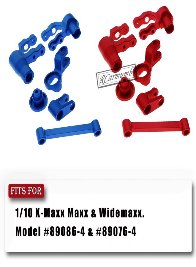 مجموعة ترقيات Rcarmumb RC، تتضمن ذراع توجيه لسيارة WideMaxx Maxx بمقياس 1/10، ومجموعة وصلات سحب من الألومنيوم لحماية سيرفو السيارة، متوافقة مع موديلات RC رقم 89086-4 و89076-4، بديلة للرقم 8946، باللون الأزرق الداكن. - Image 2